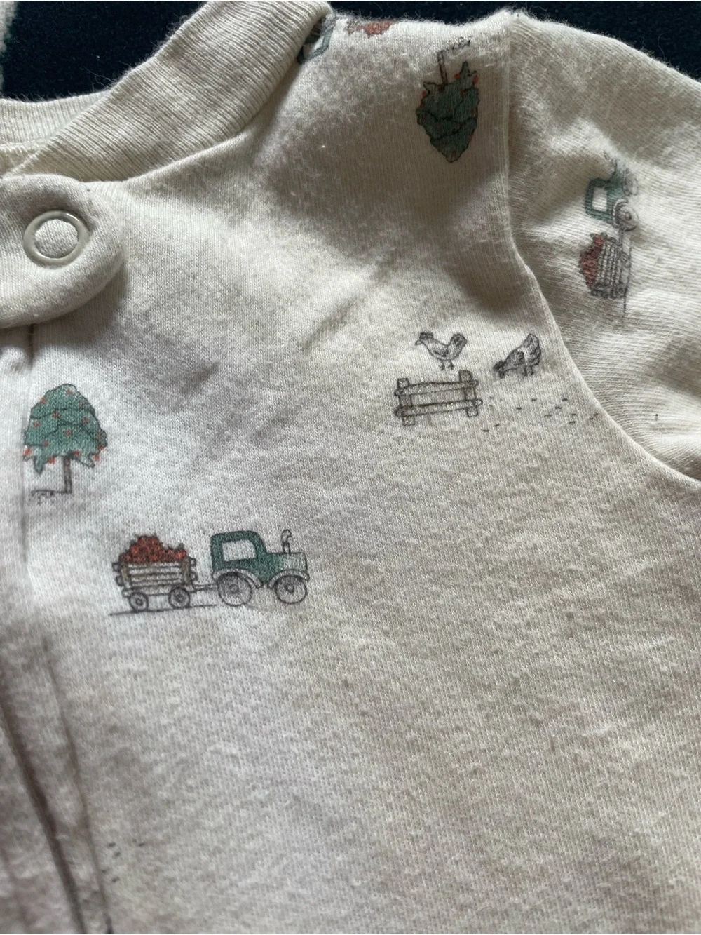 5/$20 Neutral Tractor Footie Sleeper